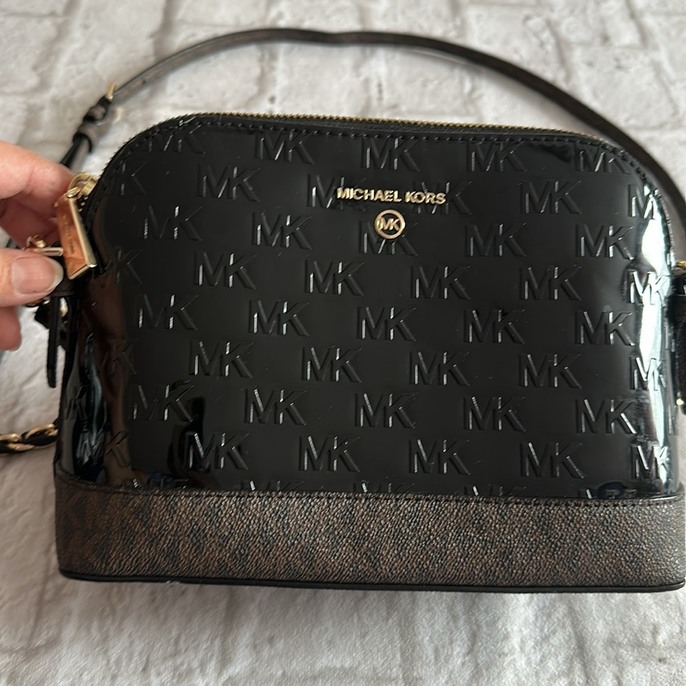 Michael Kors Black Leather Women’s Crossbody Shoulder Bag